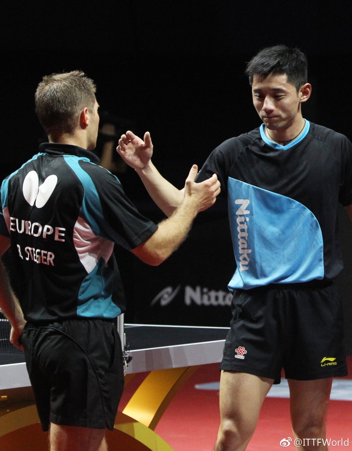 韩国队险胜德国队，张继科刷新纪录